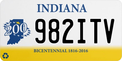 IN license plate 982ITV