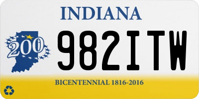 IN license plate 982ITW