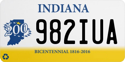 IN license plate 982IUA