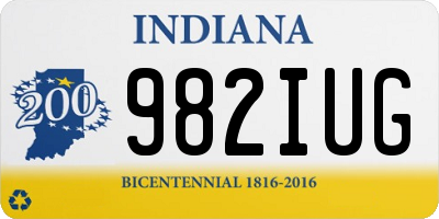 IN license plate 982IUG