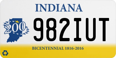 IN license plate 982IUT