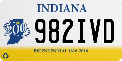 IN license plate 982IVD