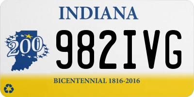 IN license plate 982IVG