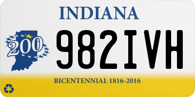 IN license plate 982IVH