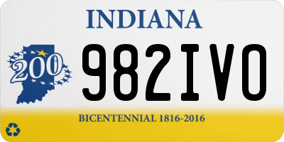 IN license plate 982IVO