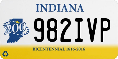 IN license plate 982IVP