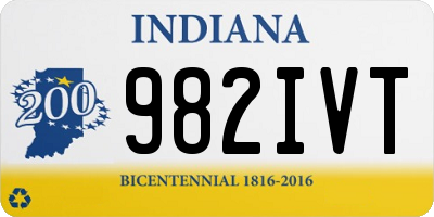 IN license plate 982IVT