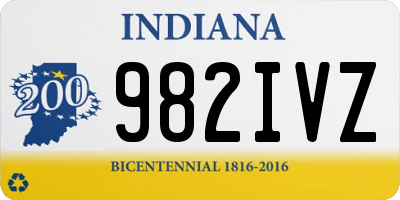 IN license plate 982IVZ