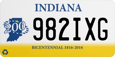 IN license plate 982IXG