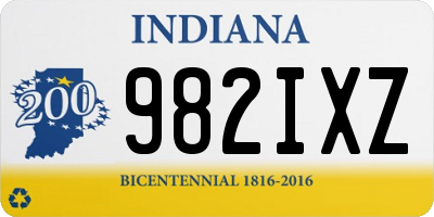 IN license plate 982IXZ