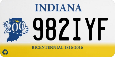 IN license plate 982IYF