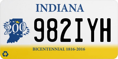 IN license plate 982IYH