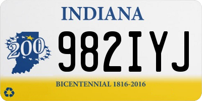 IN license plate 982IYJ