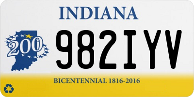 IN license plate 982IYV