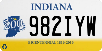 IN license plate 982IYW