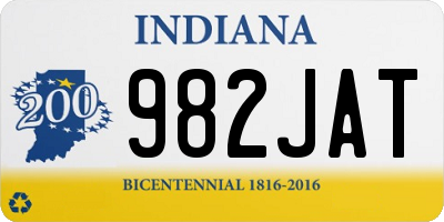 IN license plate 982JAT