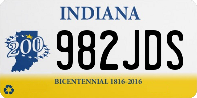 IN license plate 982JDS