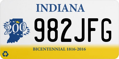 IN license plate 982JFG