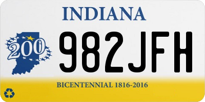 IN license plate 982JFH