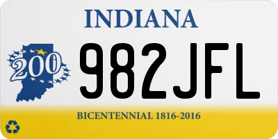 IN license plate 982JFL