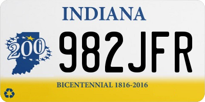 IN license plate 982JFR