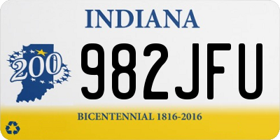 IN license plate 982JFU
