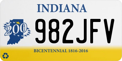 IN license plate 982JFV