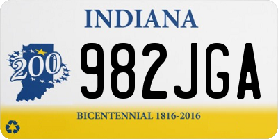 IN license plate 982JGA