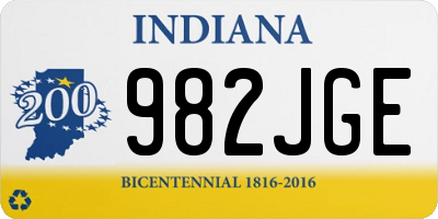 IN license plate 982JGE