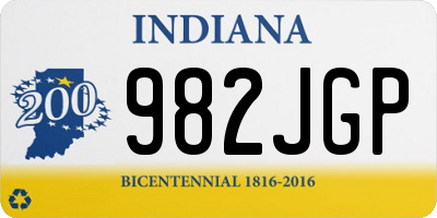 IN license plate 982JGP