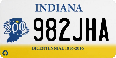 IN license plate 982JHA