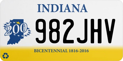 IN license plate 982JHV