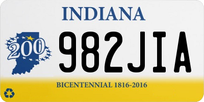 IN license plate 982JIA