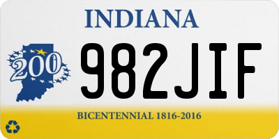 IN license plate 982JIF