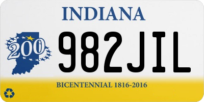 IN license plate 982JIL