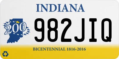 IN license plate 982JIQ