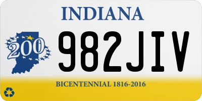 IN license plate 982JIV