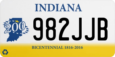 IN license plate 982JJB