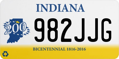 IN license plate 982JJG