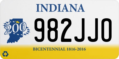 IN license plate 982JJO