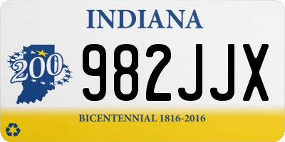 IN license plate 982JJX