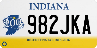 IN license plate 982JKA