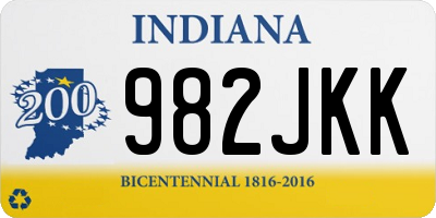 IN license plate 982JKK