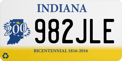 IN license plate 982JLE