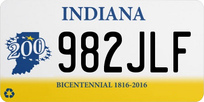 IN license plate 982JLF