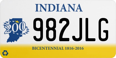 IN license plate 982JLG