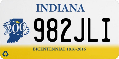 IN license plate 982JLI