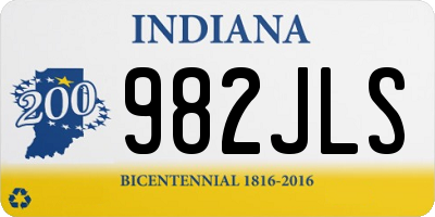 IN license plate 982JLS
