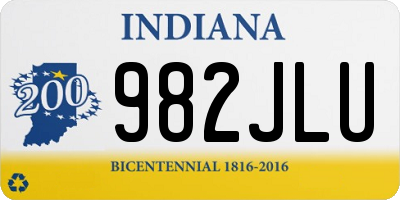 IN license plate 982JLU