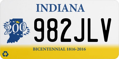 IN license plate 982JLV